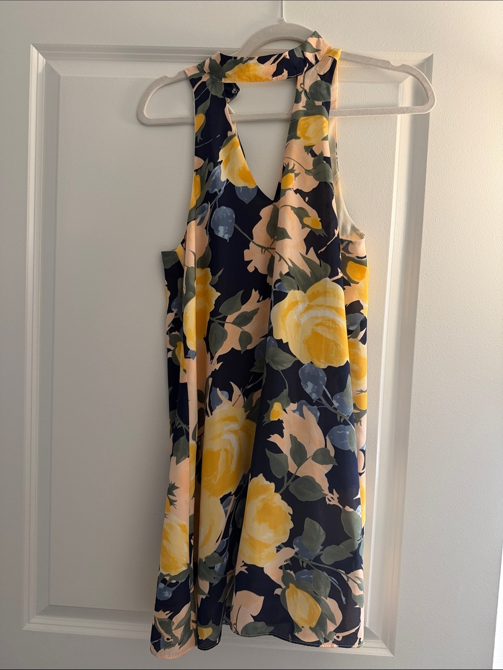 Lulus Floral Halter Mini Dress